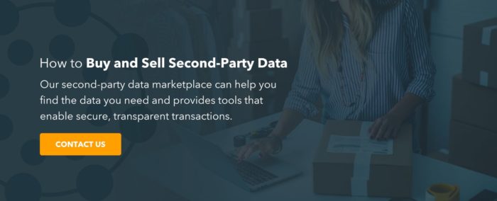 Buy and Sell Second-Party Data