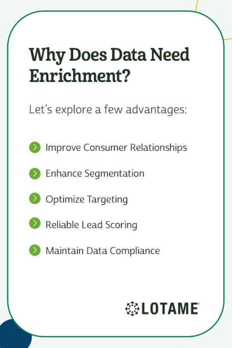 7 advantages of data enrichment