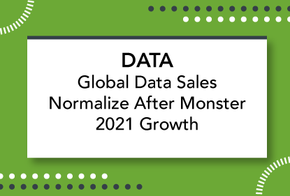 Global Data Sales Normalize After Monster 2021 Growth