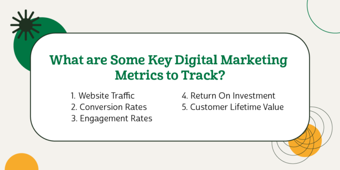 What are some key digital marketing metrics to track? 
