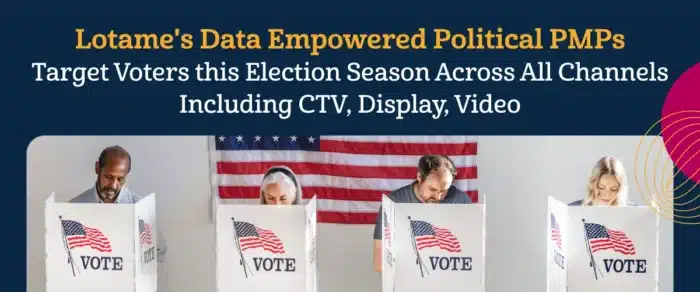 Lotame's Data Empowered Political PMPs Target Voters this Election Season Across All Channels (CTV, Display, Video)